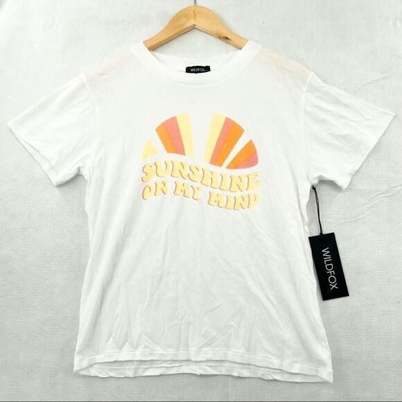 Wildfox Sunshine On My Mind T-Shirt NWT - Picture 2 of 10